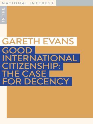 cover image of Good International Citizenship